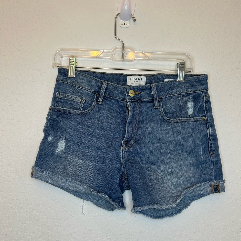Frame denim le grand garçon cut off shorts